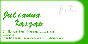 julianna kaszap business card